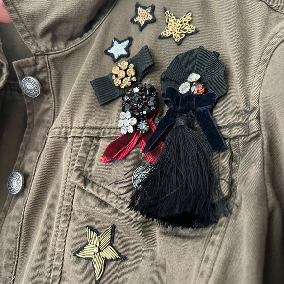 Cinq a Sept Green Cropped Jacket - Picture 3 of 7